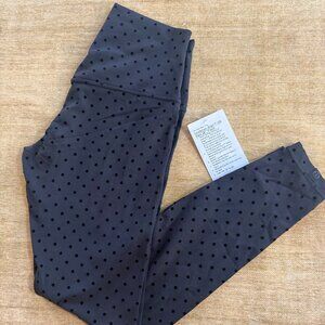 NWT Lululemon 28" Size 2 Align Polka Dot Flocked Legging Pants